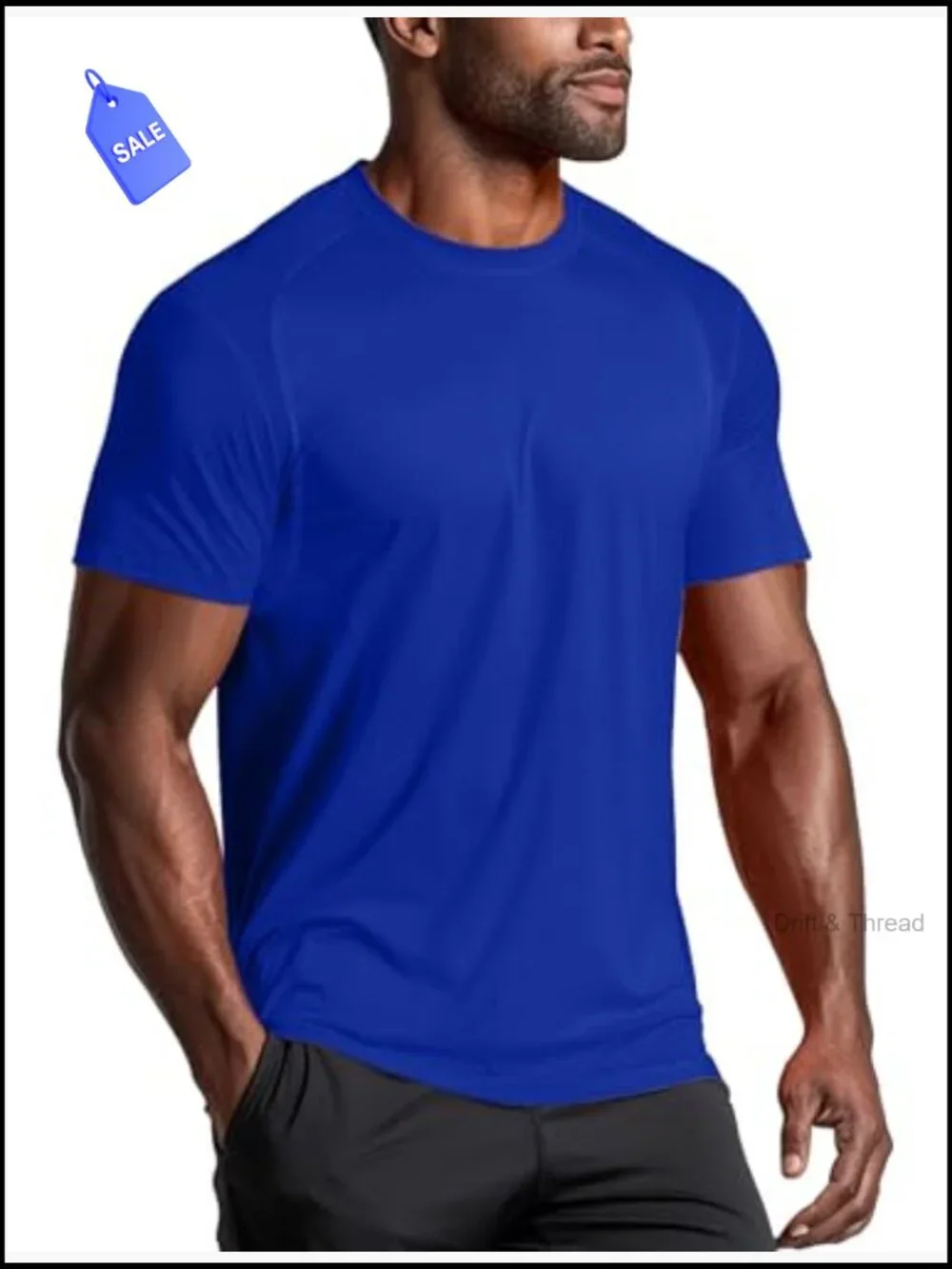 Quick Dry Moisture Wicking Athletic T-Shirt Crew Neck Short Sleeve for Gym